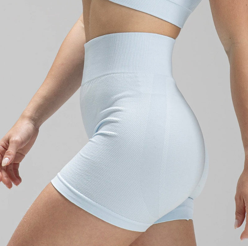 Short Mescla Azul Claro Seamless