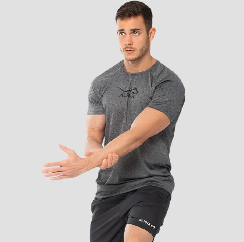 Camiseta Dry Fit Fluid Move Chumbo