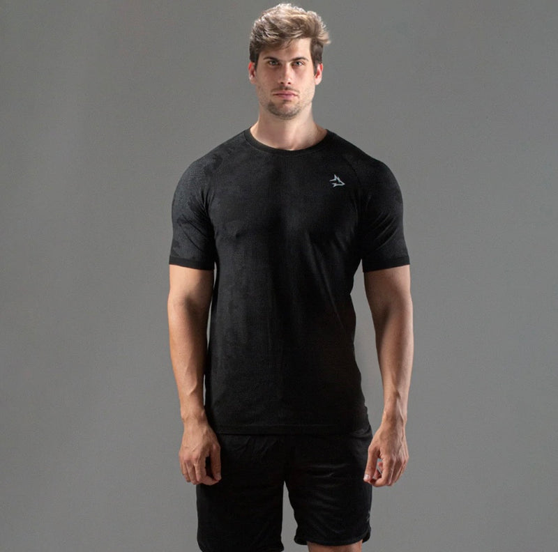 Camiseta Apex Dry New Lupus Preto - Sem Costura