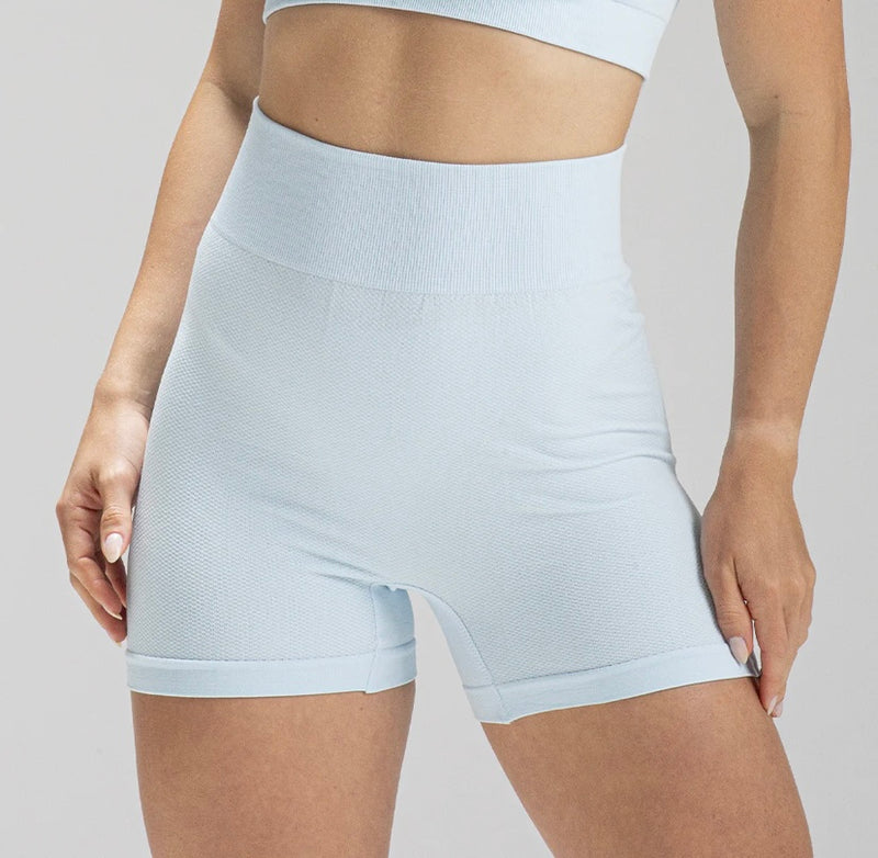 Short Mescla Azul Claro Seamless