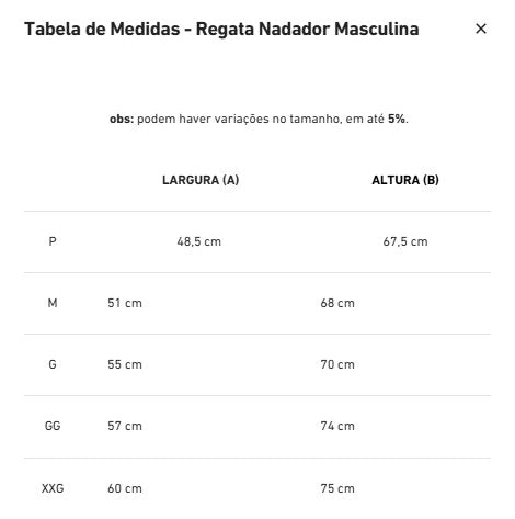 Regata Nadador Dry Fit Middle Lupus