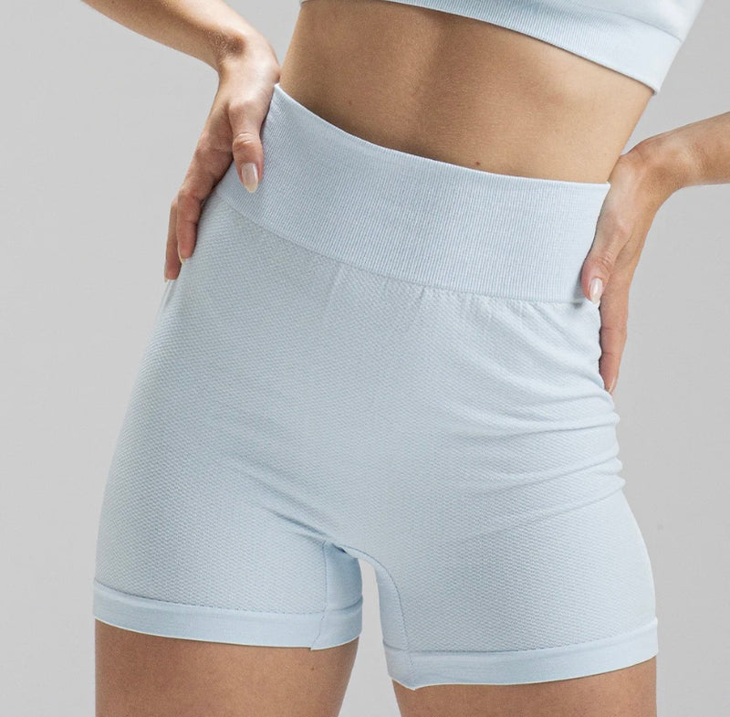Short Mescla Azul Claro Seamless