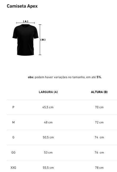 Camiseta Apex Dry New Lupus Preto - Sem Costura