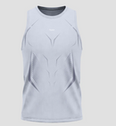 Regata Apex Dry Tank Cinza Gelo - Sem Costura