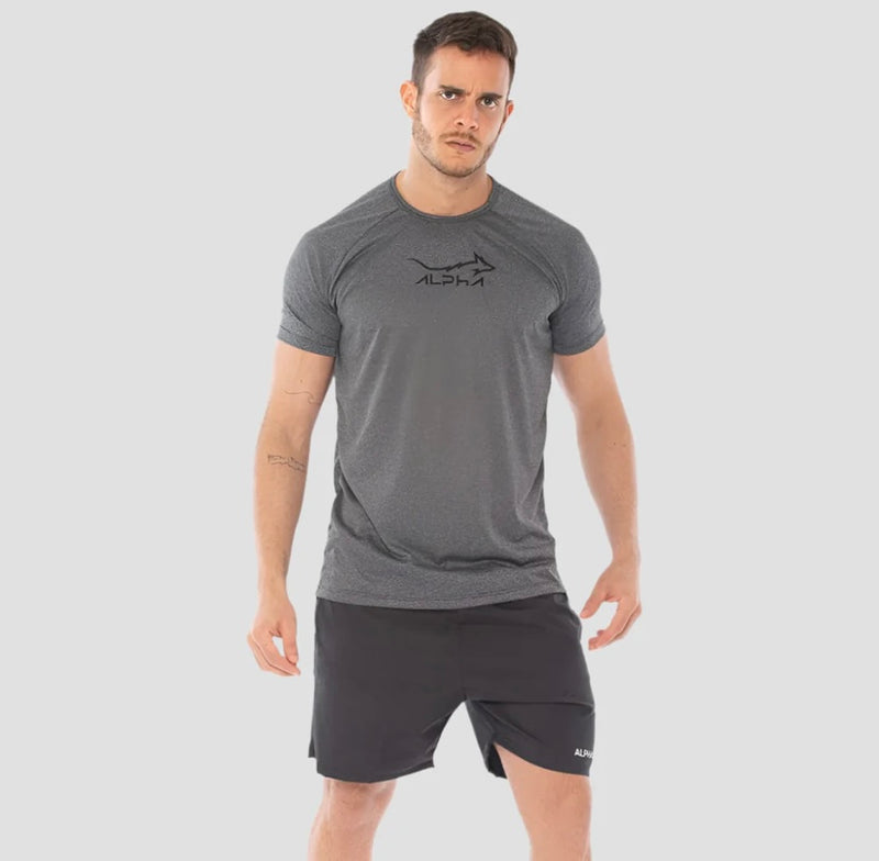 Camiseta Dry Fit Fluid Move Chumbo