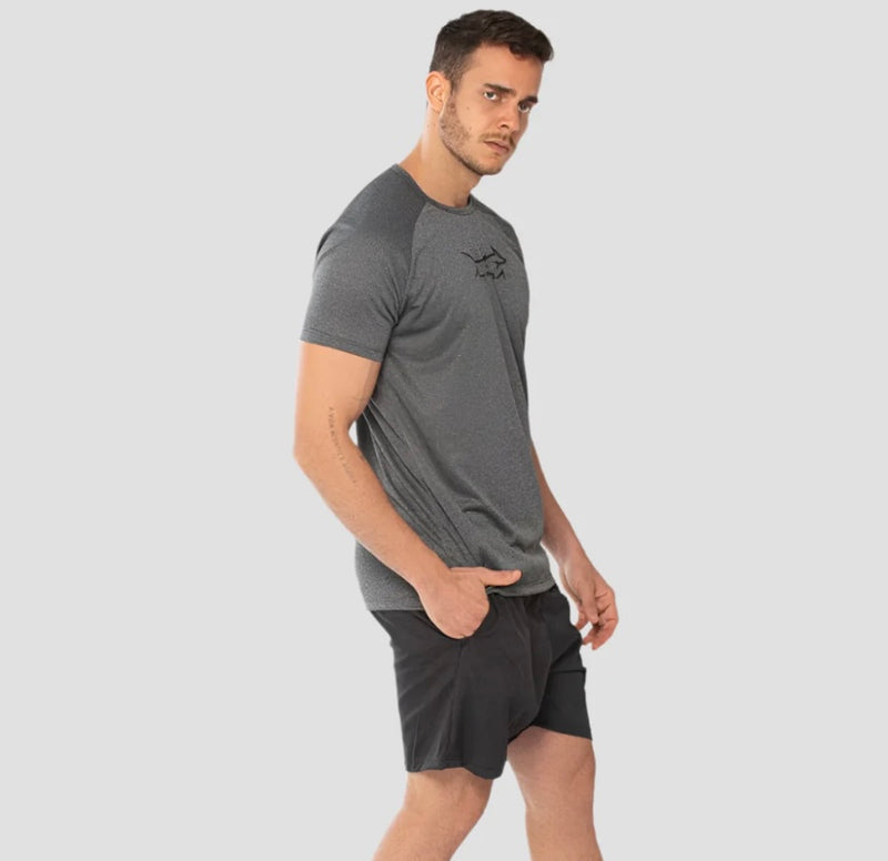Camiseta Dry Fit Fluid Move Chumbo